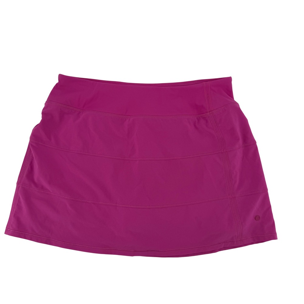 CRZ Yoga Pink Athletic Skort Tennis Running Skirt Tiered Mini Medium